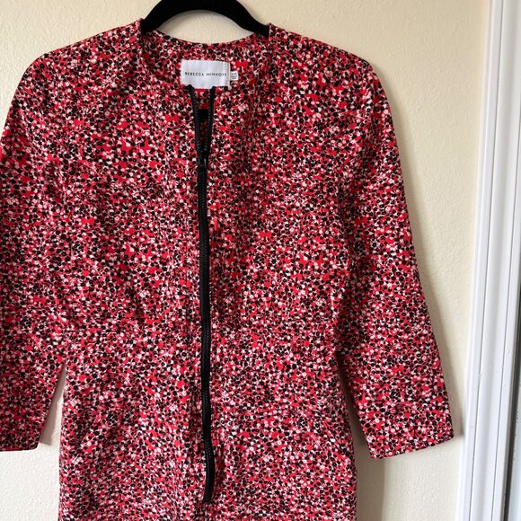 Rebecca Minkoff Red Clover Floral Jumper Jumpsuit Sz XXS - Picture 5 of 7